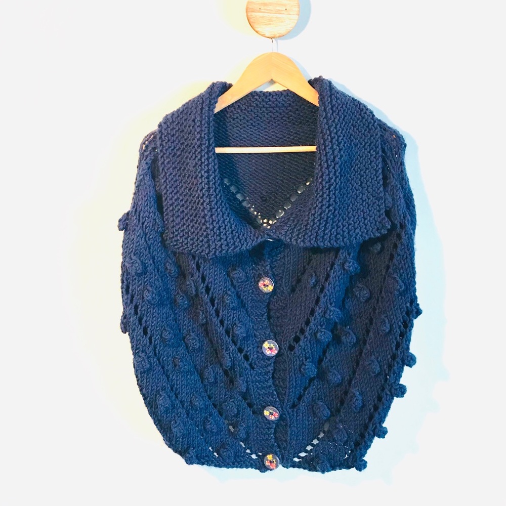 Handmade mixed wool vest.